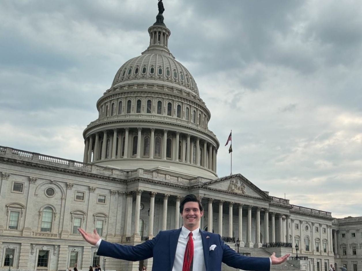 Colin Raby at the U.S. Capitol in Washington, D.C.