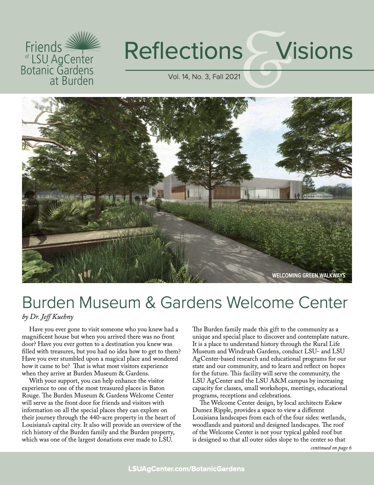 cover of fall 2021 newsletter