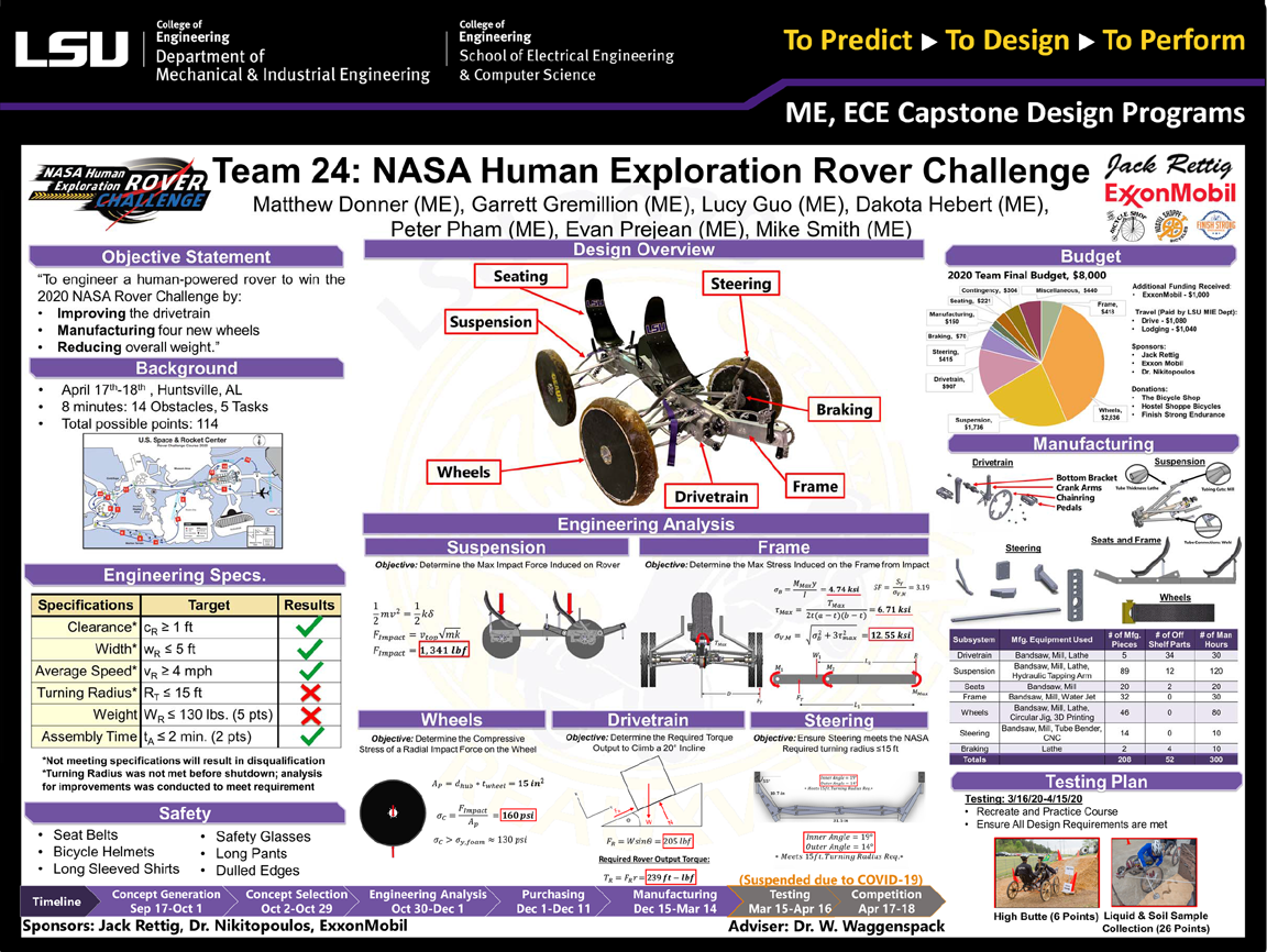 Project 24 Poster: "Chandler's" NASA Human Exploration Rover Challenge