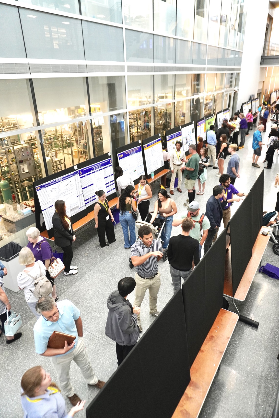 People attending a research conference