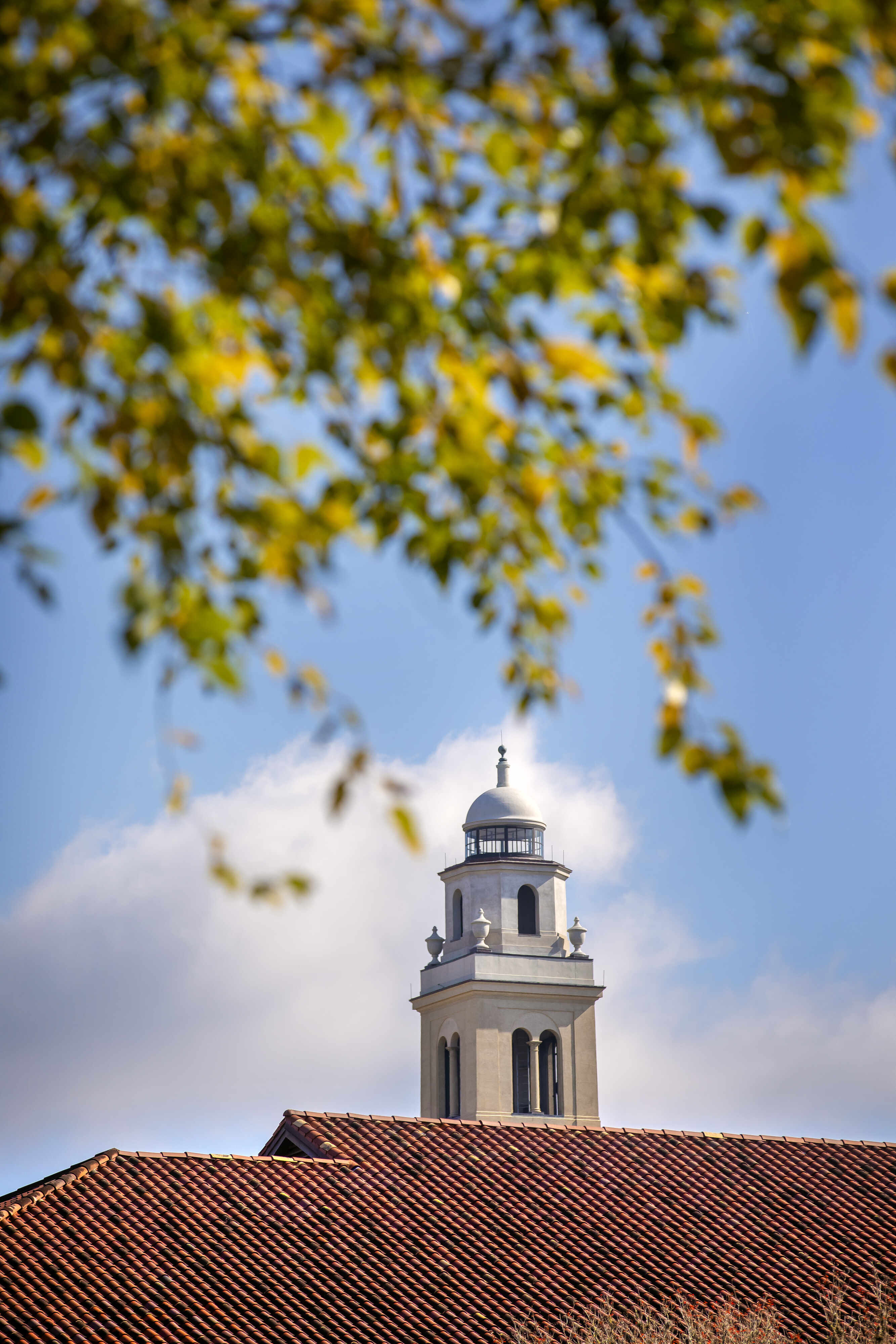memorial tower on campus
